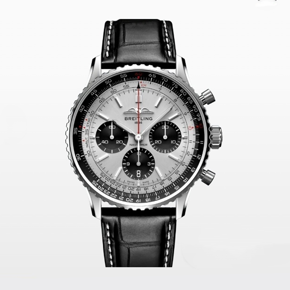 브라이틀링 BREITLING 석영 시계 NAVITIMER AB0138241G1P1 43mm