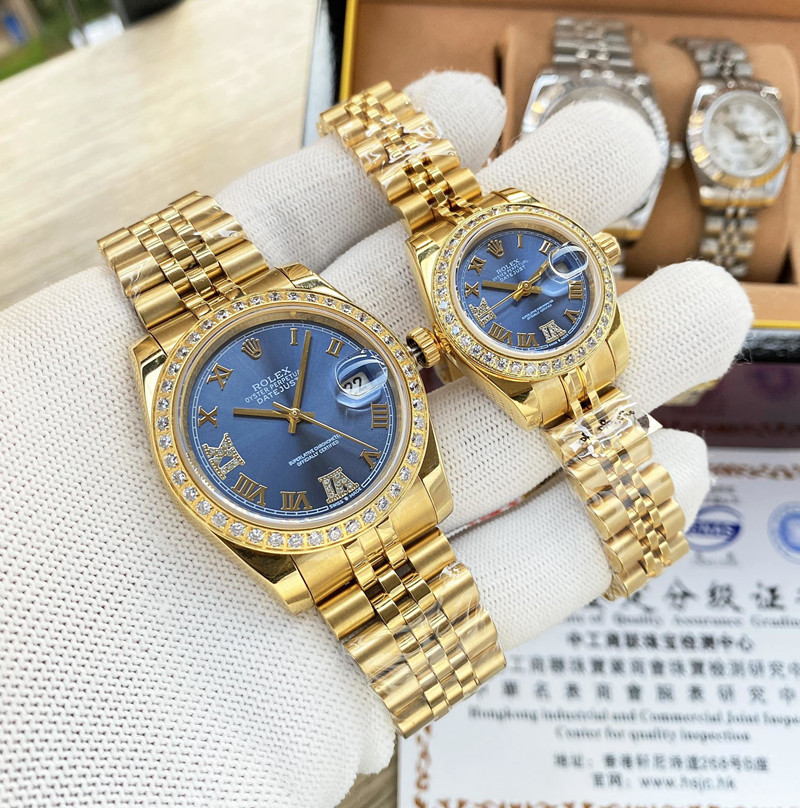 위핑,롤렉스 Rolex 데이트저스트 시리즈 다이아몬드 세팅 커플 시계 스위스 시계 36MM 28MM