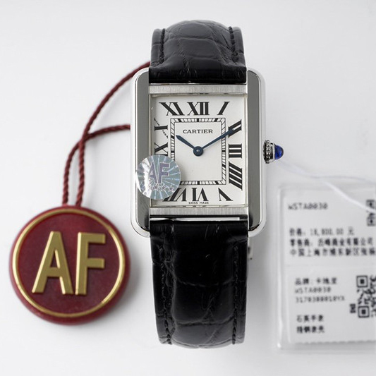까르띠에 Cartier 탱크 시리즈 스위스 쿼츠 남녀 공용 시계 32mm/27mm/24mm