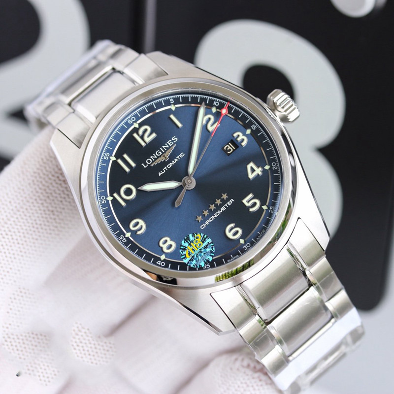 론진 Longines 선구자 시리즈 남자의 기계식 시계 스위스 시계 42MM