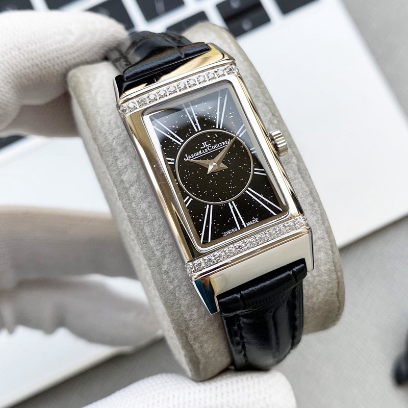 위핑,예거 르쿨트르 Jaeger-LeCoultre 플립 시리즈 다이아몬드 심플 여성용 시계 40.1MM
