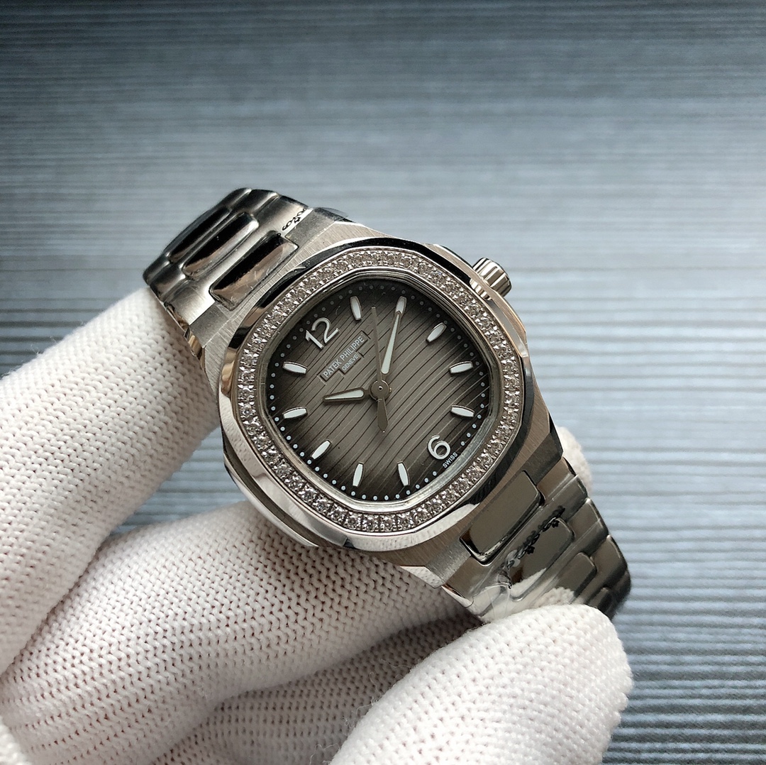 위핑,파텍필립 PATEK PHILIPPE 노틸러스 시리즈 스틸 35mm 여성용 패션 오토매틱 기계식 시계