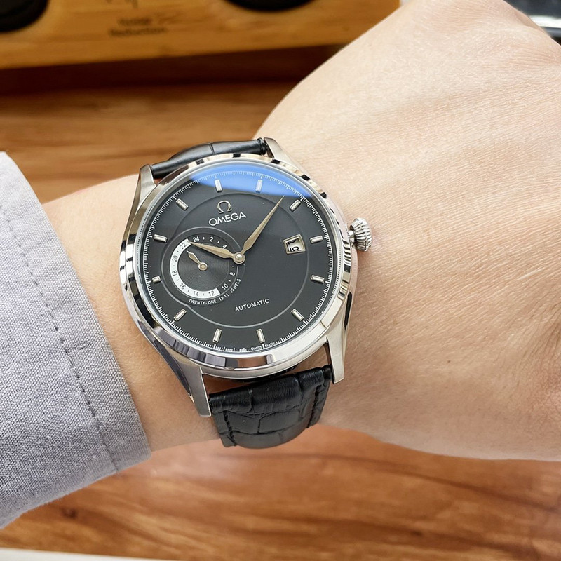 위핑,오메가 Omega 패션 심플 오토매틱 남성 손목시계 43MM