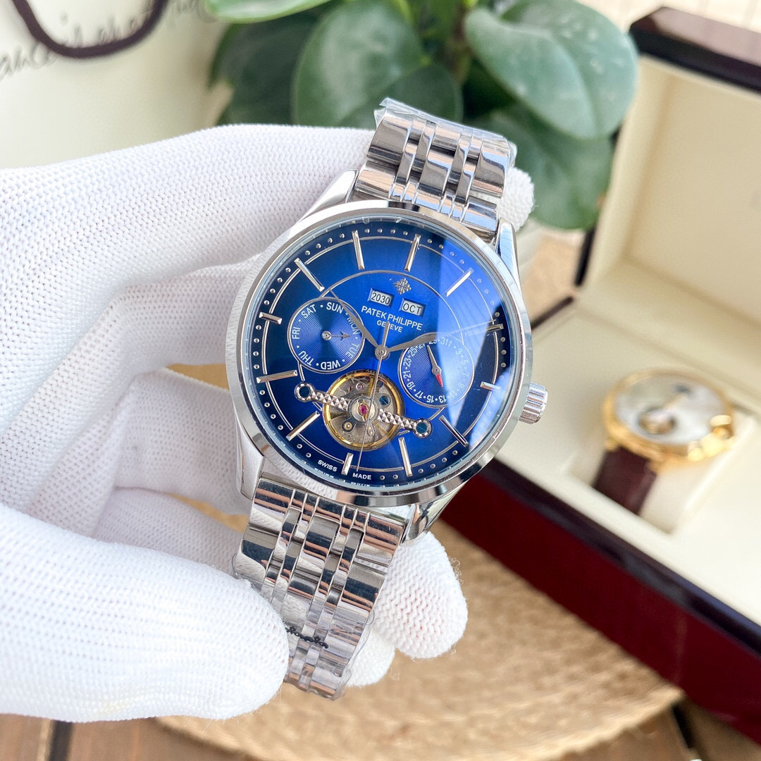 위핑,파텍필립 PATEK PHILIPPE 스틸 42MM 남성용 패션 오토매틱 기계식 시계