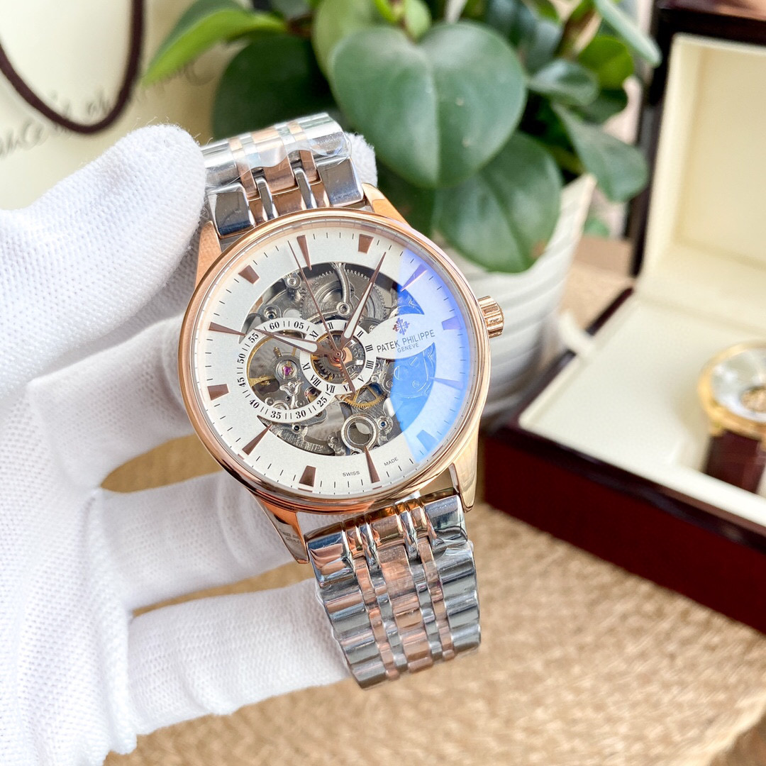 위핑,파텍필립 PATEK PHILIPPE 스틸 42MM 남성용 패션 오토매틱 기계식 시계