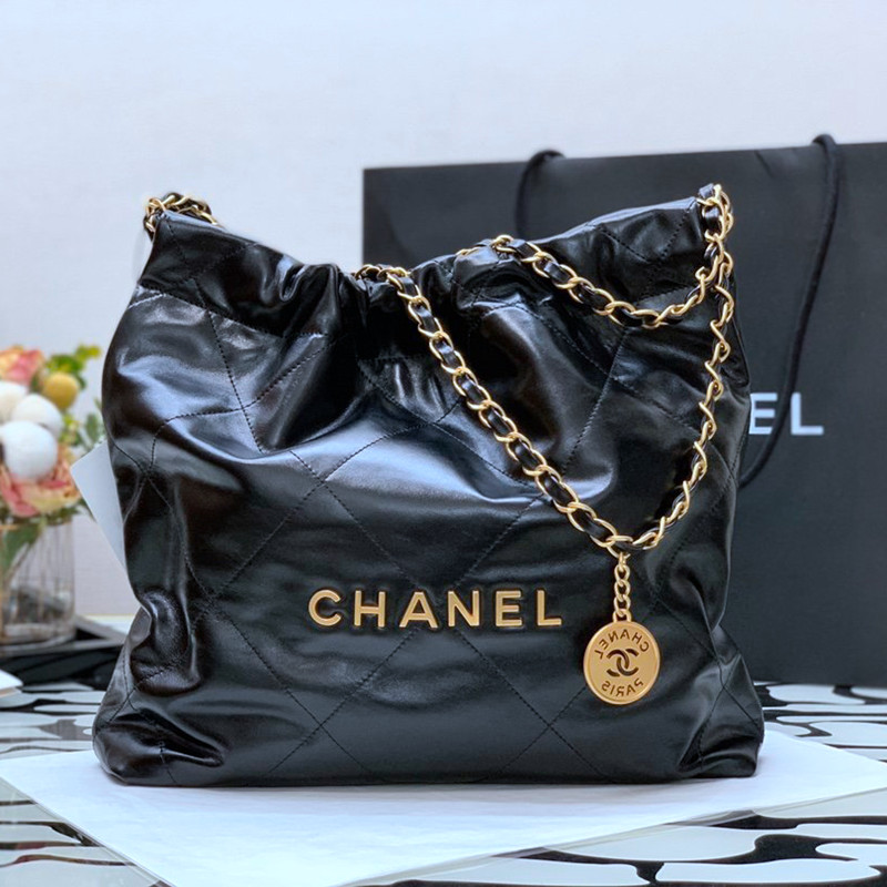 위핑,샤넬 Chanel 트렌디하고 활용도 높은 블랙 토트백 숄더백