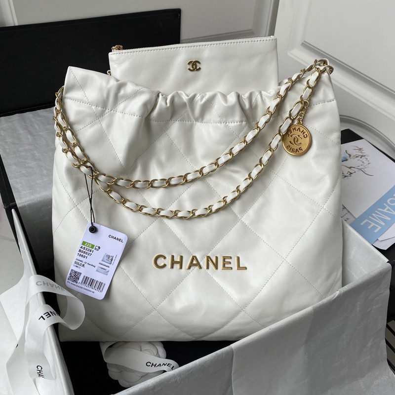 위핑,샤넬 Chanel 패션 원숄더 겨드랑이 가방 토트백 화이트