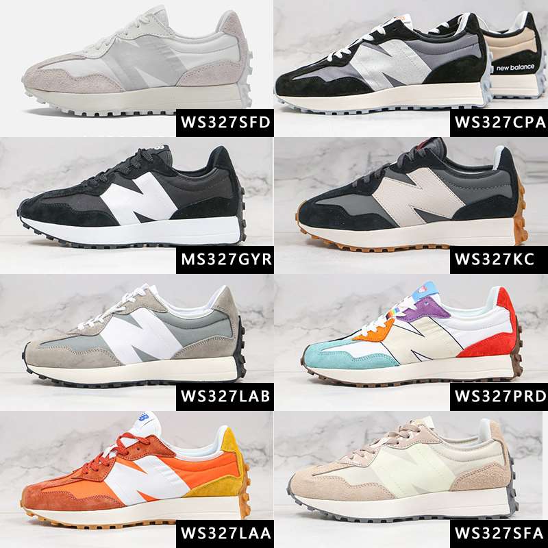 위핑,뉴발란스 327 블랙핑크 그레이 문빔 화이트 라이트블루 검흰 오렌지 마린블루 WS327SFD