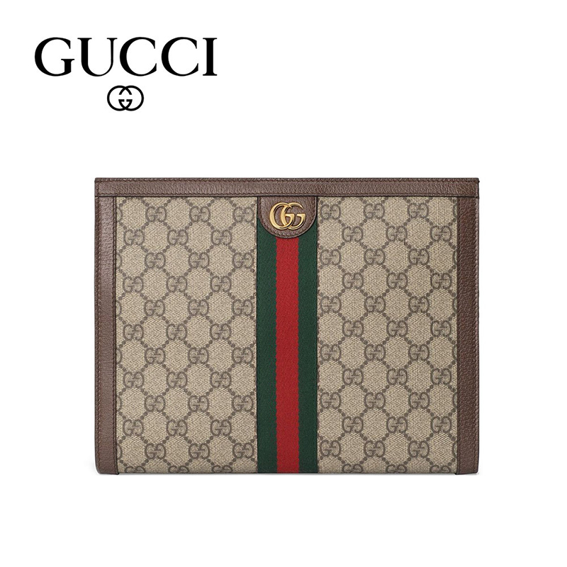위핑,GUCCI 구찌 클러치백 GG 수프림 웹 파우치