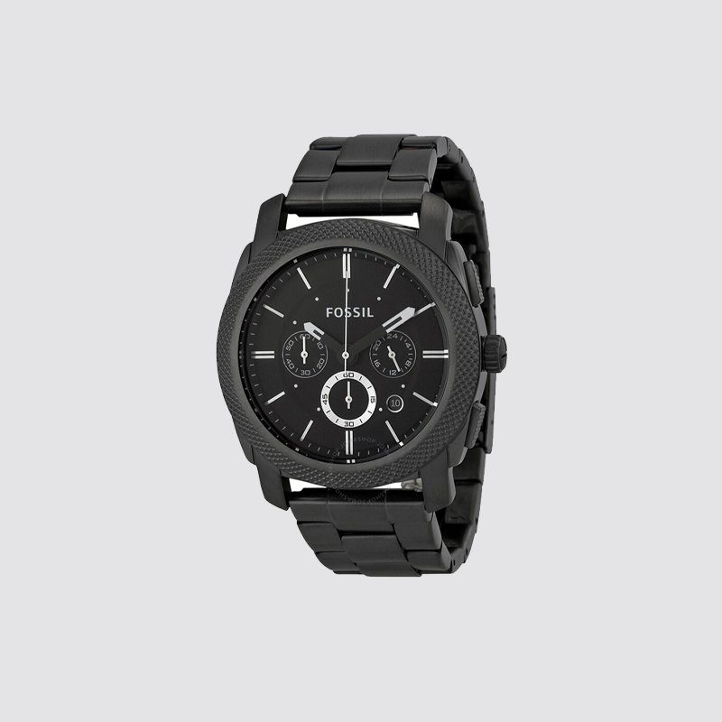 위핑,Fossil Fs4662 Men Watch Machine Chronograph Black Dial